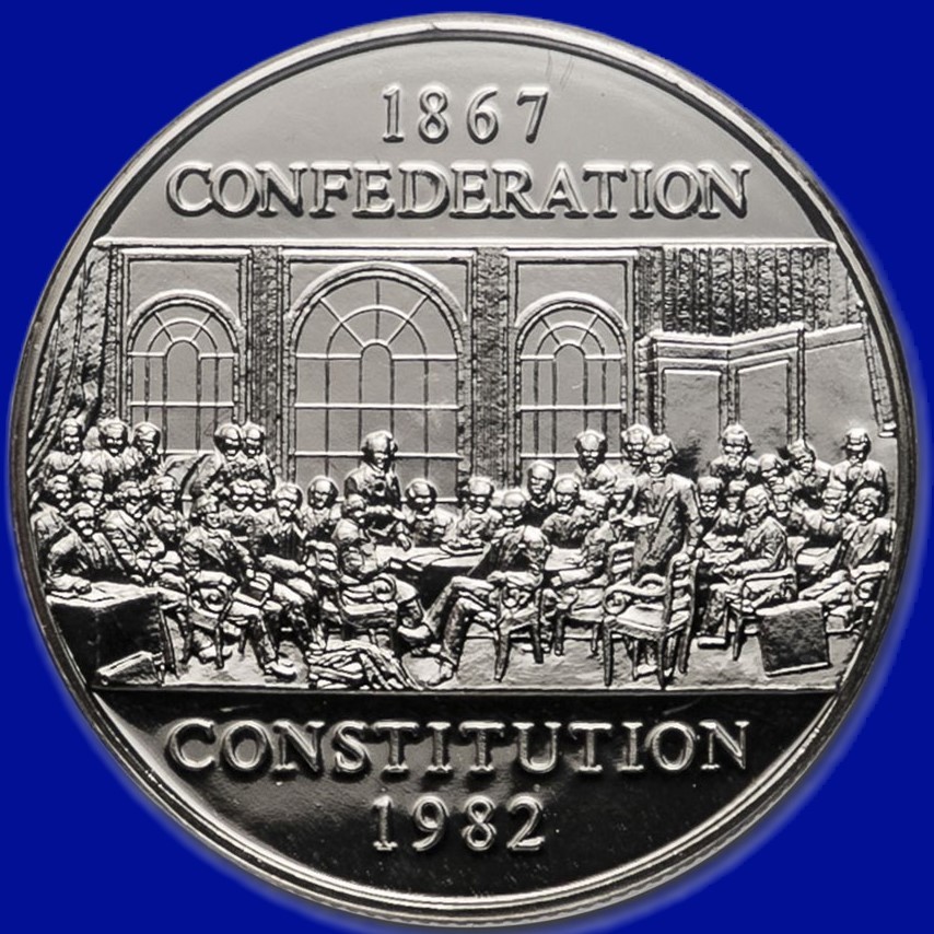 1982 Canada Dollar - The Constitution Commemorative Coin