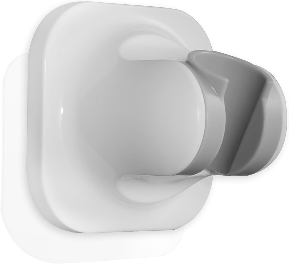 Handle held Shower Head Holder - 5 Positions Adjustable - Gloss White