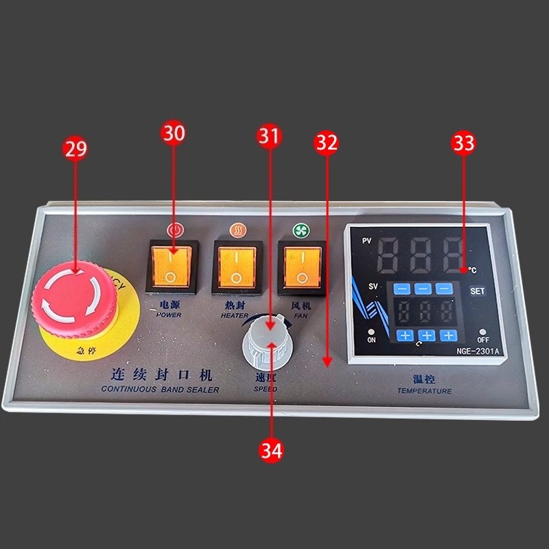 FRB-770 Band Sealer Panel Spare Part Switch Temperature Controller Potentiometer