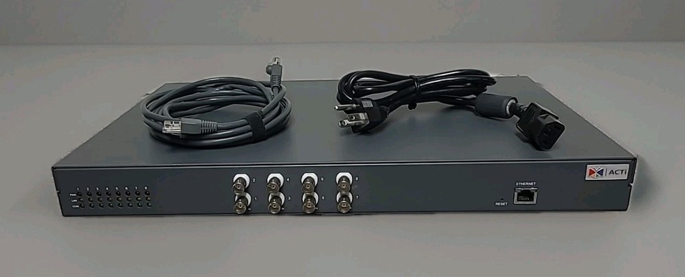 ACTi Corporation ACD-2300 - 8 Channel MPEG-4  1U Video Encoder Tested & Working