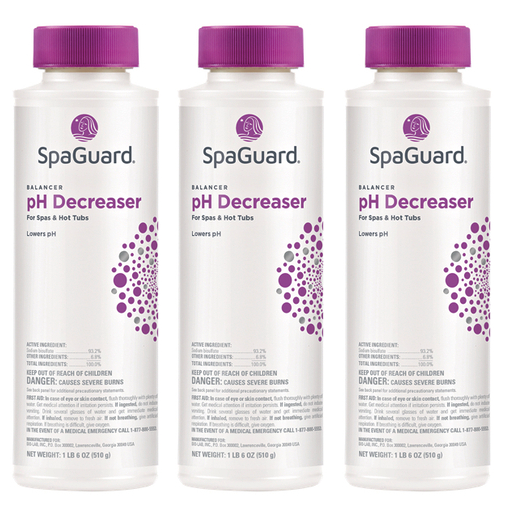 SpaGuard pH Decreaser 22 oz - 3 Pack
