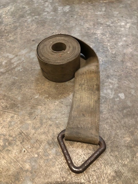 ONE 4 Inch Winch Straps DELTA Ring 5,400lb Work Load Limit, 30ft,