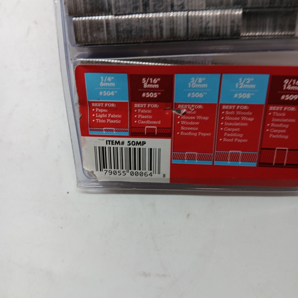 ARROW 50MP T50 Heavy Duty Staples Multipack, Staples *PARTIAL PACK*