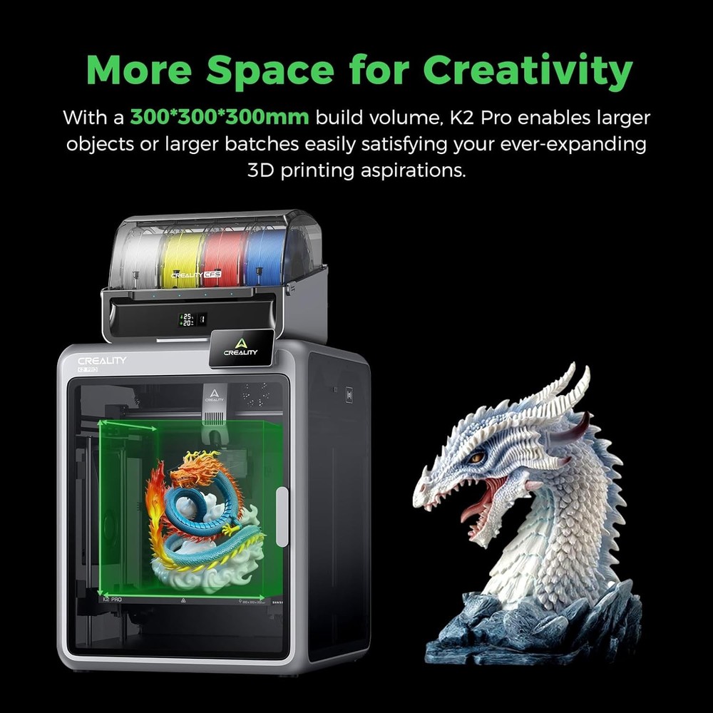 Creality K2 Pro Combo 3D Printer 600mm/s CFS Multi-Color 3D Printing Open Box