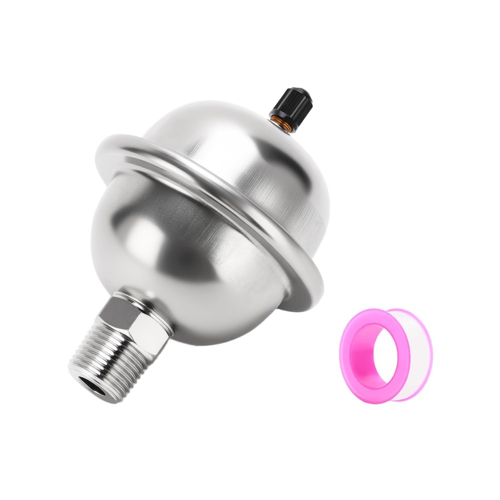 Mini Thermal Expansion Tank with 1/2" MIP Threaded Connection, Stainless Stee...