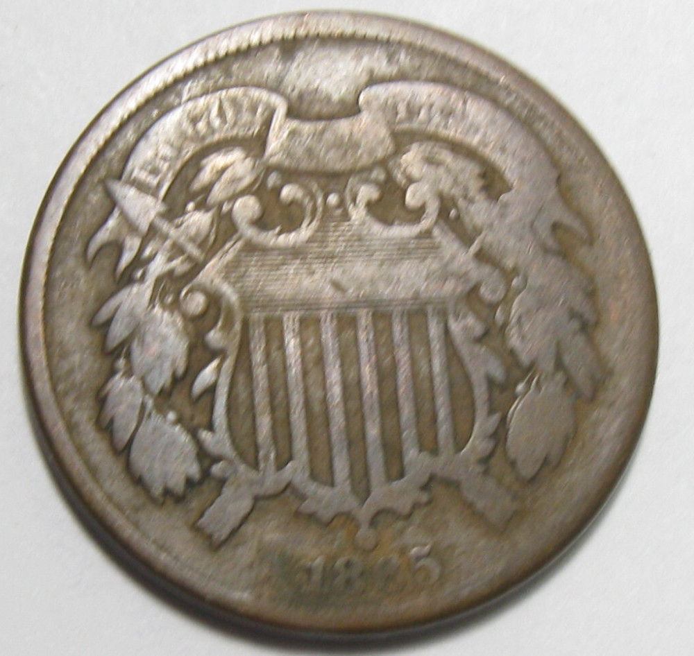 1865 2c Cent Piece - #11263-3