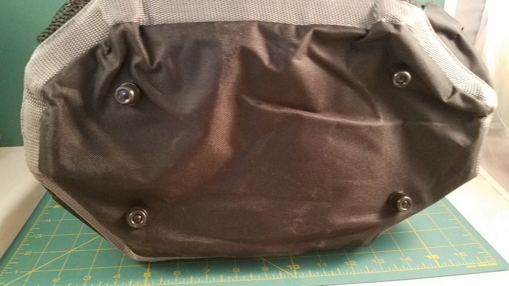 NWT Roma Drawstring Sling Tool Bag - Black with Grey