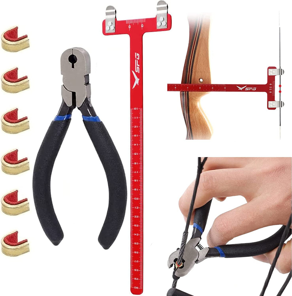 Archery Bow Square Nocking Points Pliers Bow String Knock Kit T Shape Turning Bo