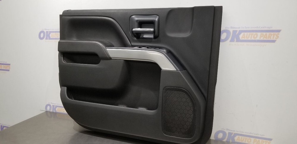 15 CHEVY SILVERADO 1500 LT EXT INTERIOR DOOR TRIM PANEL FRONT LEFT DRIVER