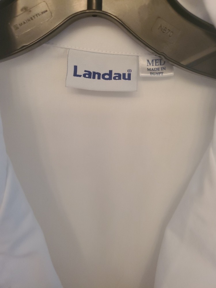 Landau Unisex 5-Pocket Plain Lab Coat - Medium