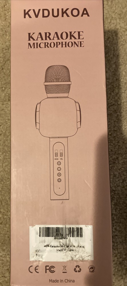 KVDUKO Karaoke Microphone Black Model: LR-KM-002