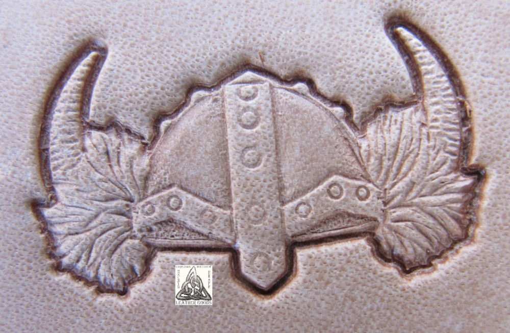Viking War Helmet  1" Leather Stamp Tool
