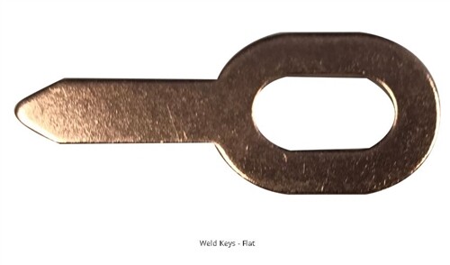 Dent Puller Weld Keys - Electrode Combo kit - 100 Straight Key Tabs