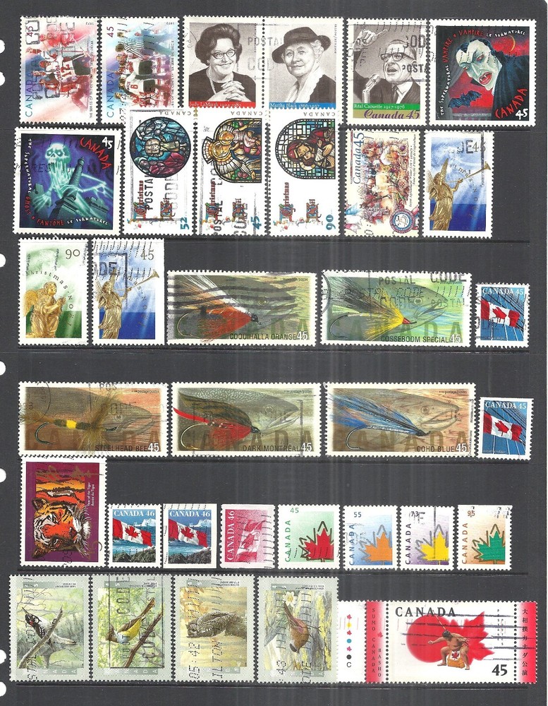 CANADA     VARIOUS MINT NEVER HINGED & USED ISSUES    1997 - 2005