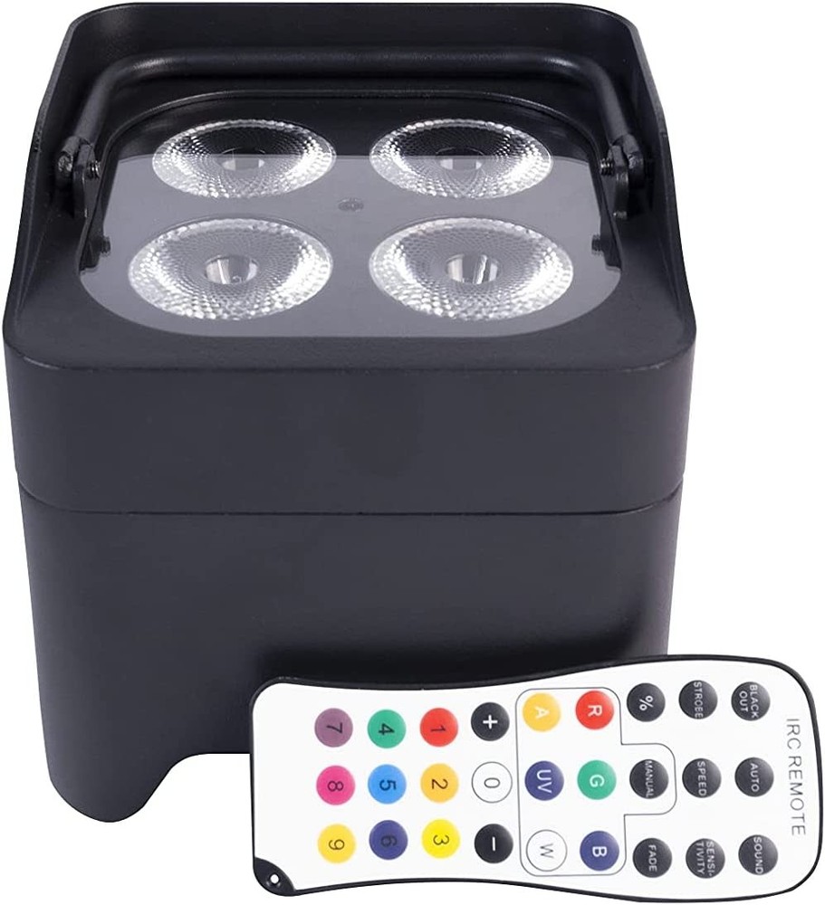 ColorKey MobilePar Mini HEX 4 Battery-Powered Wireless LED Effects Light, 4-Pack