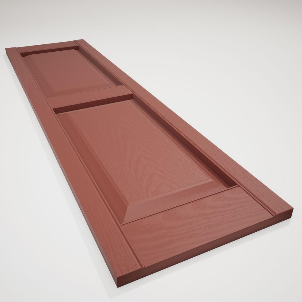 LP2C14X06400RD Custom Two Equal Panels, Raised PanelShutter (Per Pair)14 1/2"