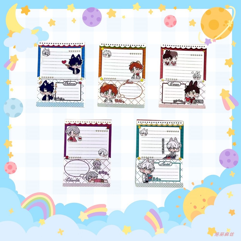 Light and Night Q Version Anime Note Paper Stationery Sticky Note Cospaly Gift