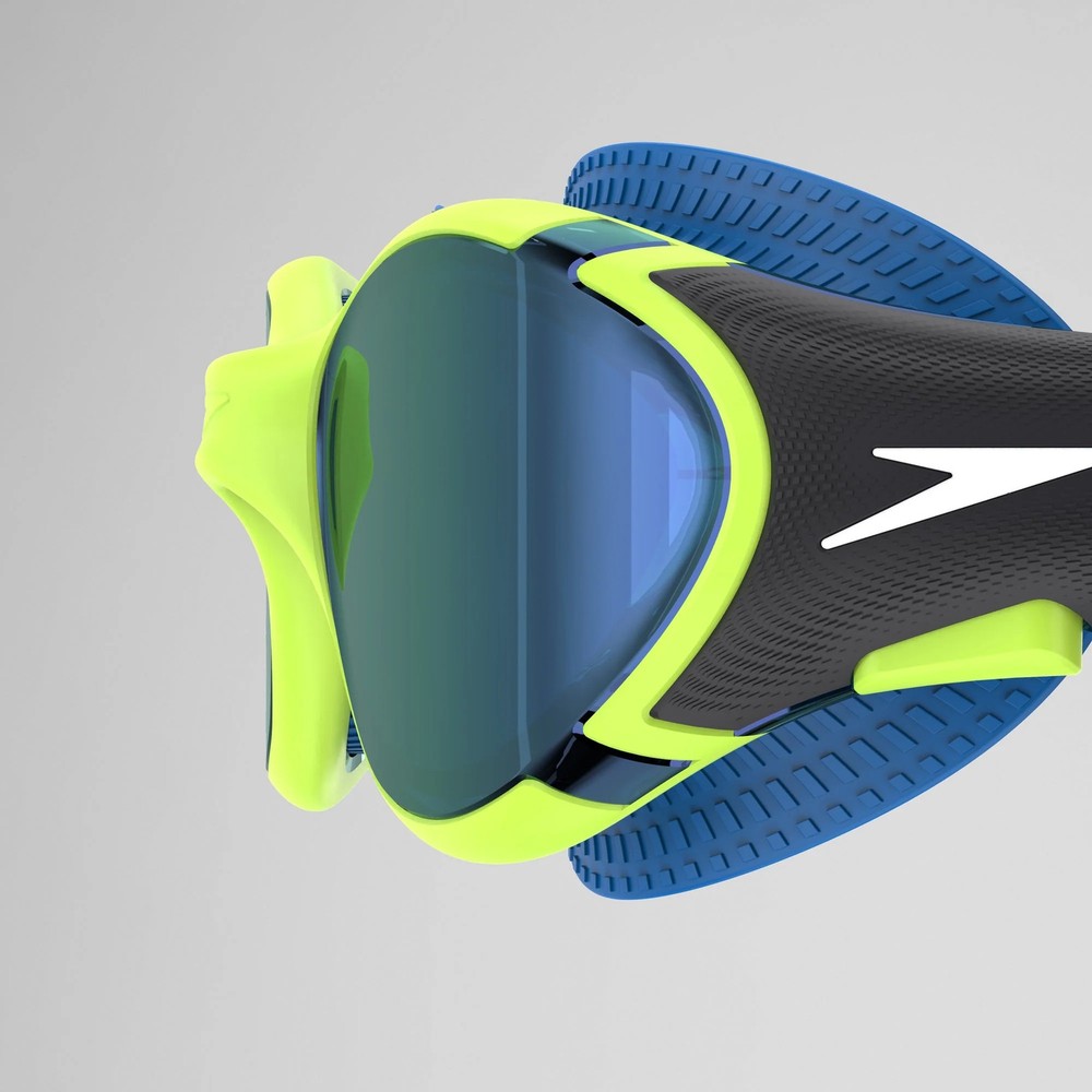 Speedo Biofuse 2.0 Mirrored Goggles, Green/Blue