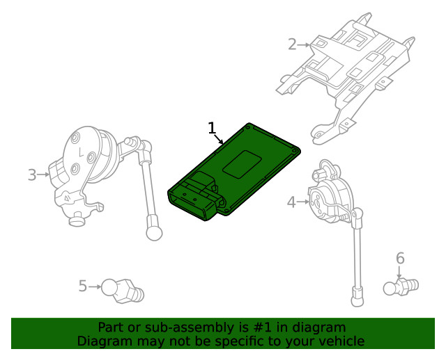 Genuine GM Active Suspension Control Module 22942271