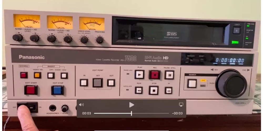 PANASONIC AG-7500 VIDEO CASSETE RECORDER. Great Condition!