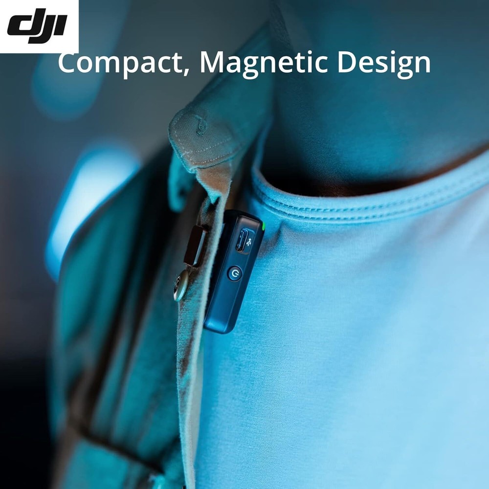 DJI Pocket 2 Wireless Microphone Transmitter with Windscreen (2.4GHz) - 99% New