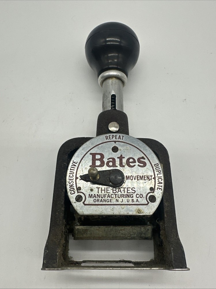 VTG Bates Numbering Machine 6 Wheel Style E In Box