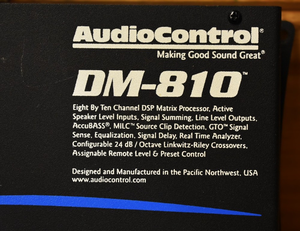 Audio Control DM-810 Processor & Audio Connect AC-BT24 Bluetooth Programmer