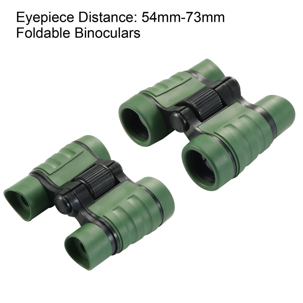 Toy Binoculars 4X30 Compact Foldable Binoculars Shock Proof Dark Green