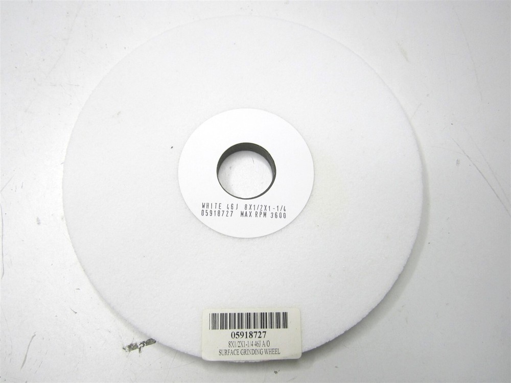 Grier Abrasives (05918727) 8" 1/2" 1-1/4" Arbor, 46 Grit Grinding Wheel