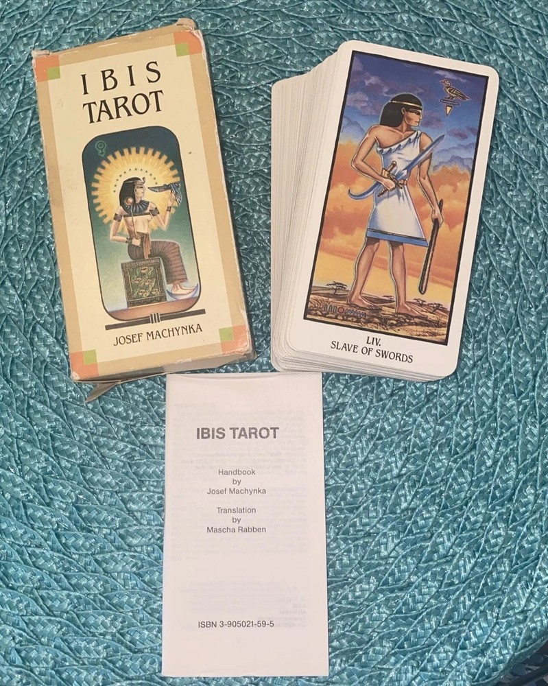 IBIS Tarot Deck 1991 Josef Machynka Complete Deck with Card Reading Handbook