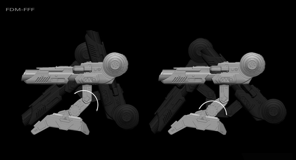 Predator Shoulder Cannon plasma Two Size File for 3D Printer - Model Printing -