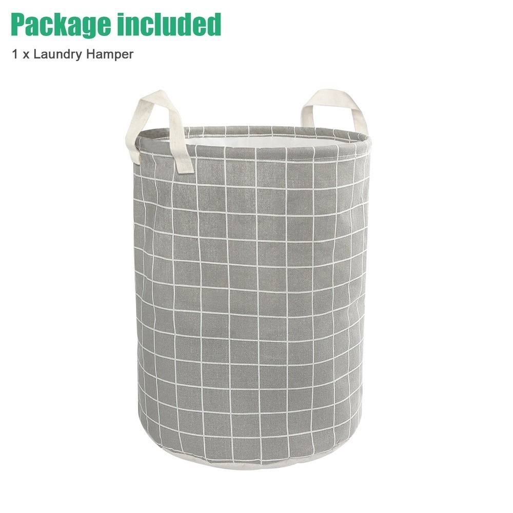 Laundry Basket Washing Dirty Clothes Folding Hamper Bag Storage Bin Handle Large