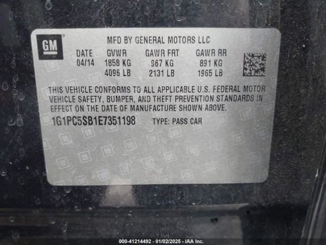 CRUZE 2014 Transmission Shift 687940