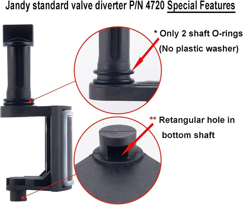 Replacement Diverter Valve Kit for Jandy - 4720 - Enhanced Pool Efficiency