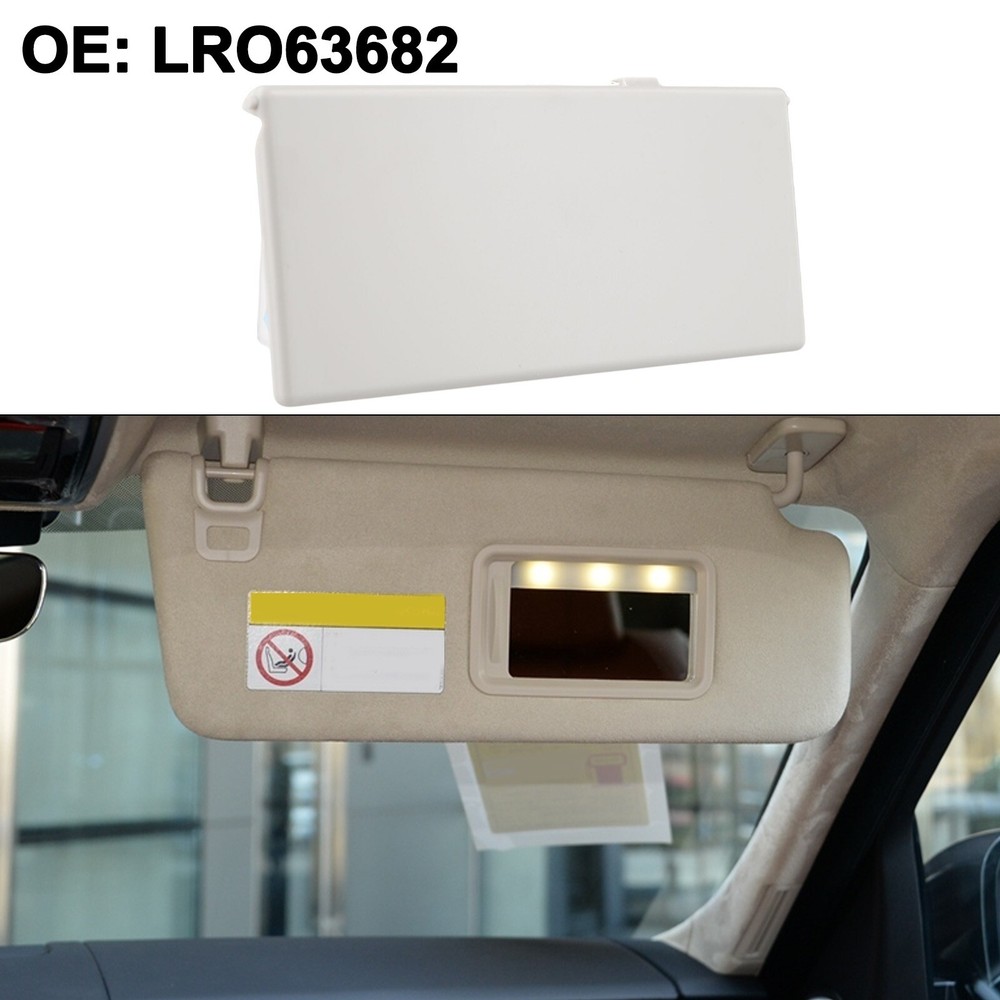 For Sun Visor Vanity Mirror Cover Gray LR063682 Quick Installation