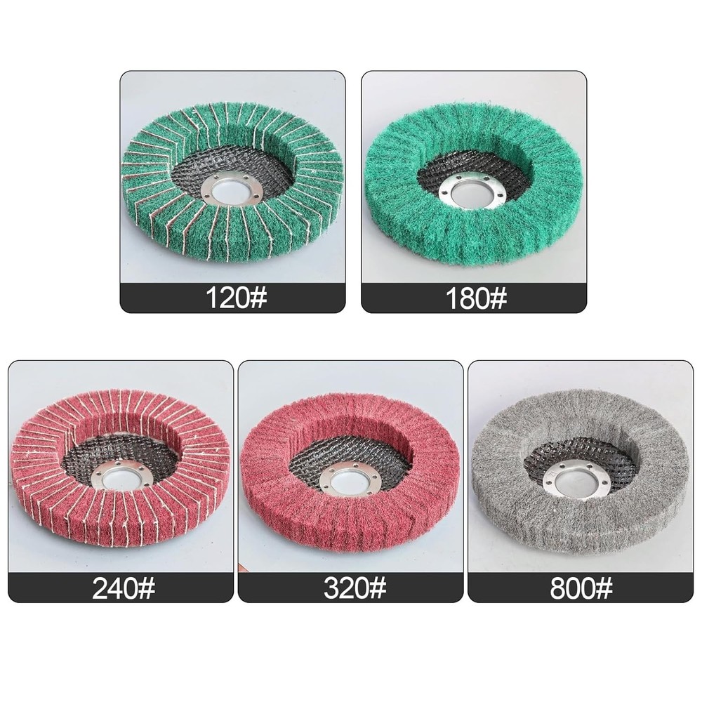 Durable 4.5" Nylon Flap Discs 320 Grit for Versatile Grinding & Polishing