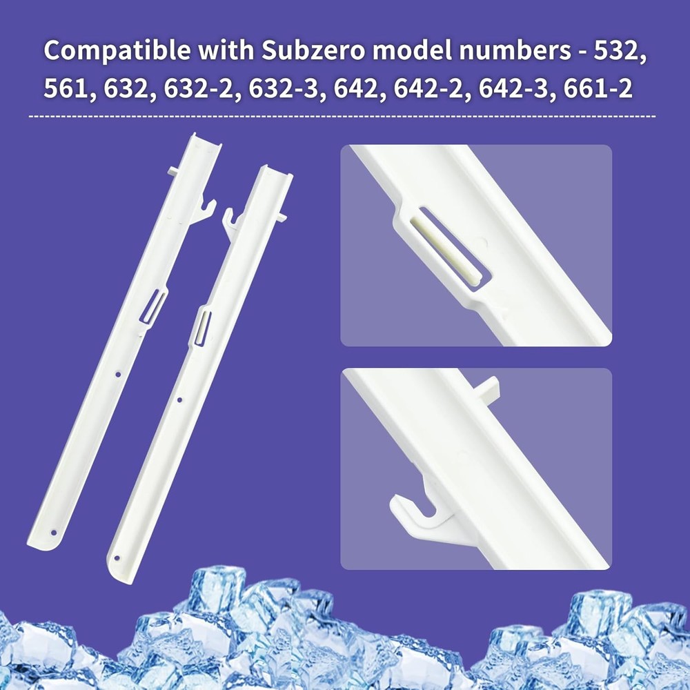 1 Pair Replacement Kit for Subzero Ice Bucket Slides - Left 7014649, Right...