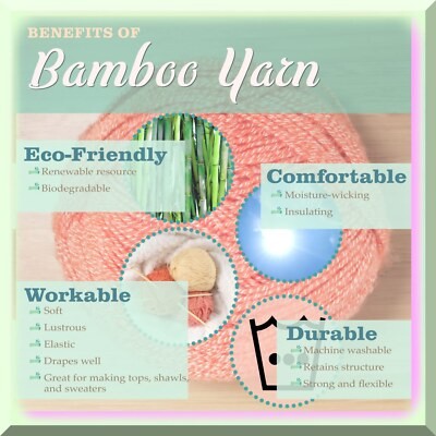 Undyed Sustainable Yarn with Bamboo, Wool, and Nylon