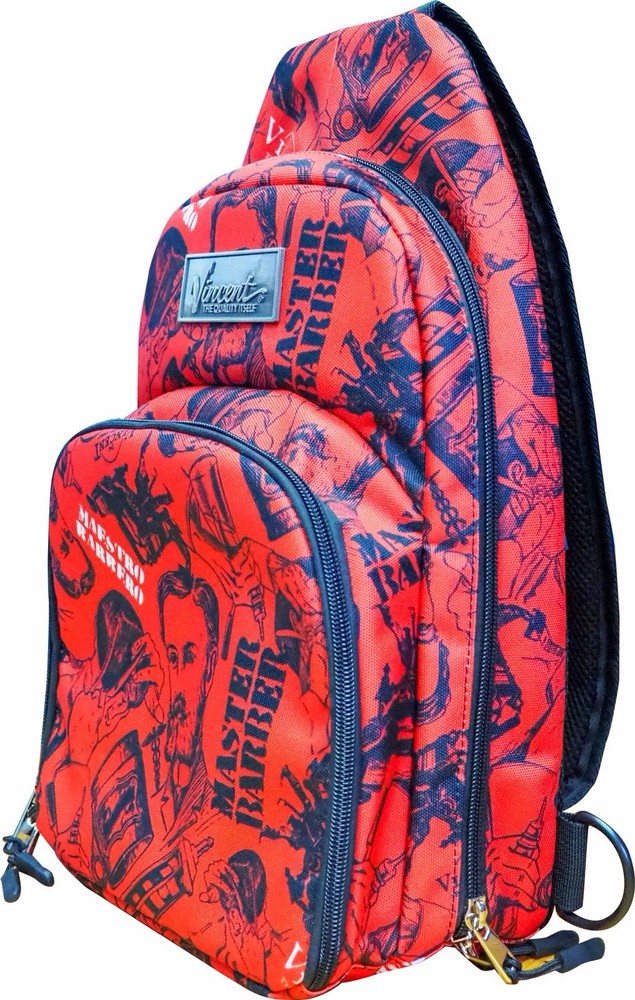 Vincent Clipper Trimmer One Shoulder Bag - Barber Tool Bag Red