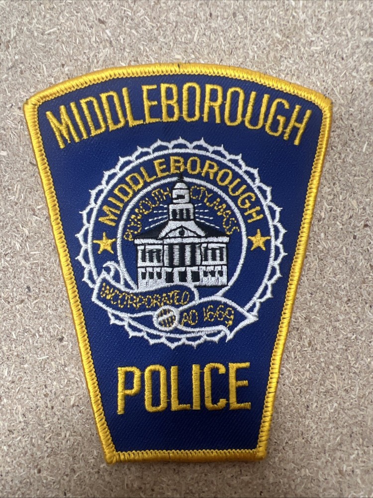 Middleborough MA Police Shoulder Patch Massachusetts