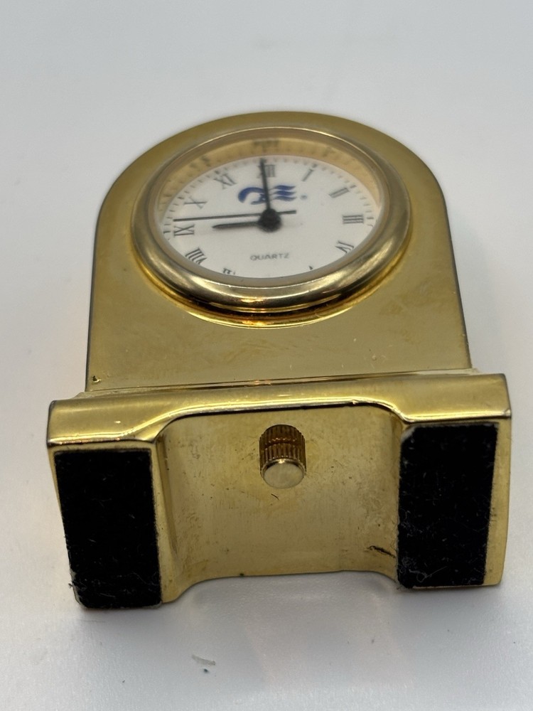 Princess Mini Quartz Solid Brass Arch Style Untested Travel Clock