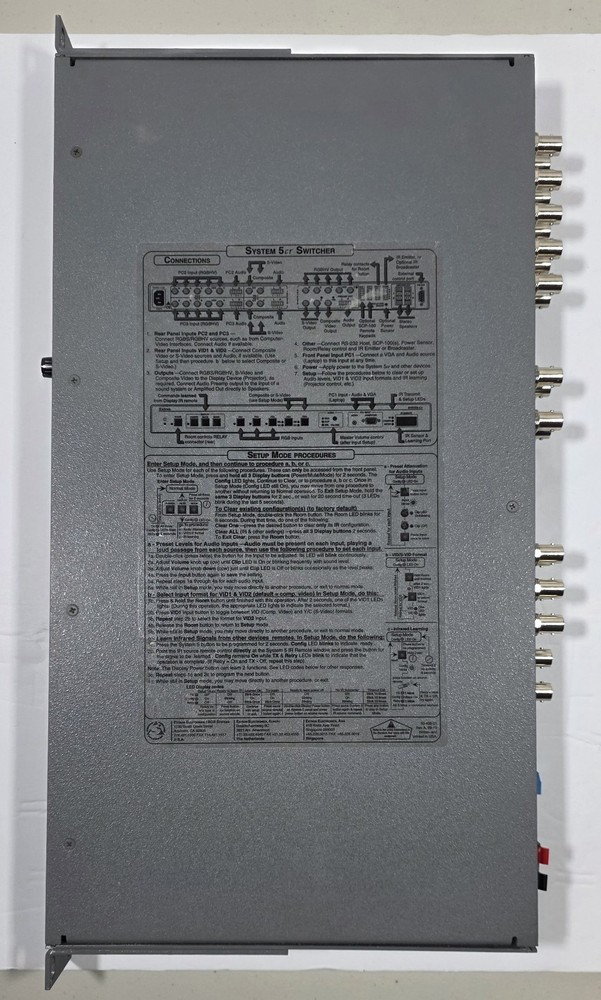 Extron System 5CR Switcher - Tested and Working