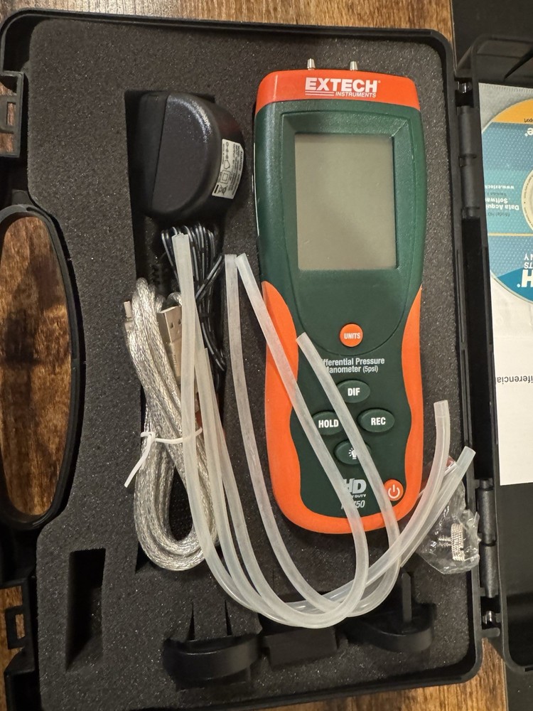 Extech HD750: Manometer With Software, 5Psi