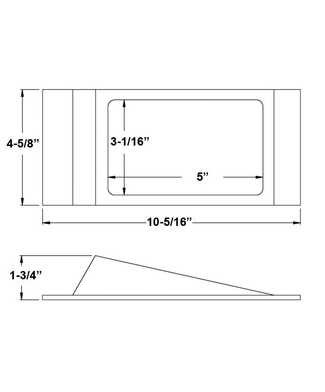 Buck Algonquin 00RSS655P Rectangular Scoop Strainer - Slide Out Screen