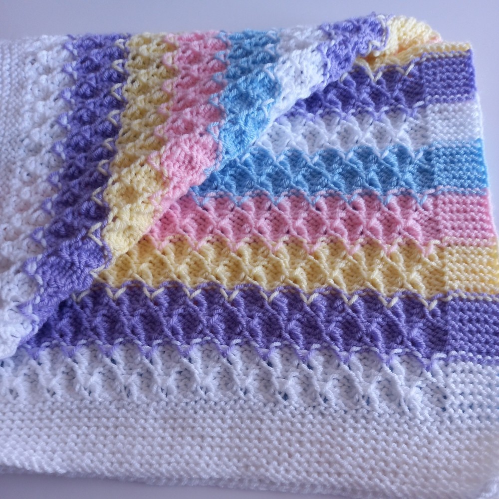 Hand Knitted Baby Blanket