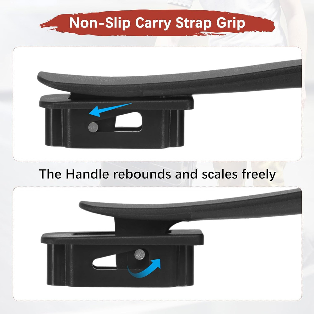 Luggage Replacement Handle [2PCS] -Plastic Handle Grip Carry Strap with Screws f