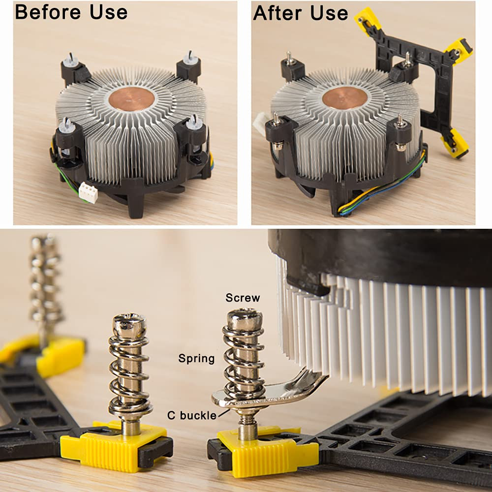 Adjustable Motherboard Backplate CPU Heatsink Mounting Bracket Kit Compatible