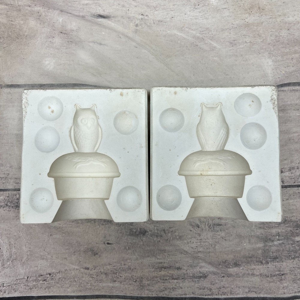 Ceramic Slip Casting Mold Owl #W1307