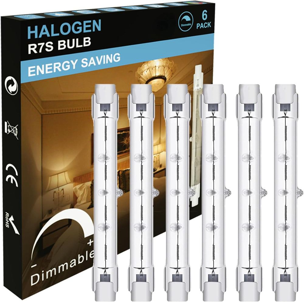 MISDOOD R7S J118mm T3 Halogen Light Bulbs 120V 500W Type THalogen LED