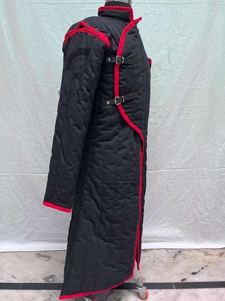 Thick Padded Full Sleeves Gambeson Coat Aketon Jacket